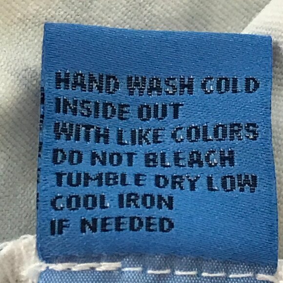 J. Mclaughlin Honeycomb Carmel Pants Women L Blue White Geometric Zip Pocket - Picture 13 of 13